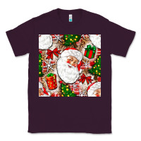 Plum Christmas Santa Claus and gift box Classic Tee - NancyCooperArtShop