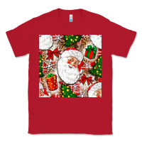 Red Christmas Santa Claus and gift box Classic Tee - NancyCooperArtShop