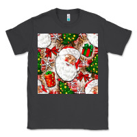 Smoke Christmas Santa Claus and gift box Classic Tee - NancyCooperArtShop
