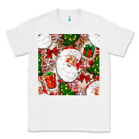 White Christmas Santa Claus and gift box Classic Tee - NancyCooperArtShop