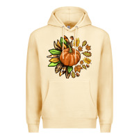Pina Colada Fall Sunflower with Pumpkin Premium Hoodie - texasbilliewilder
