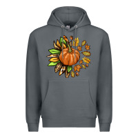Rock Fall Sunflower with Pumpkin Premium Hoodie - texasbilliewilder