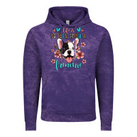 Cloud Purple life is better with a frenchie Vintage Hoodie - Jasminsmagicworld