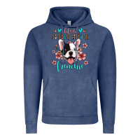 Vintage Denim life is better with a frenchie Vintage Hoodie - Jasminsmagicworld