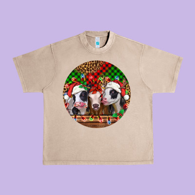 Christmas Heifers Christmas Urban Heavy Tee Designed By Jasminsmagicworld