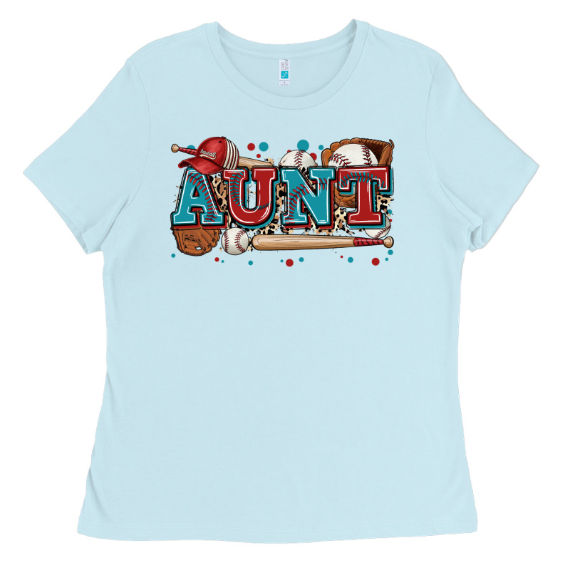 Aunt Baseball Ladies Tee by Zillion Design Studio | Teevron