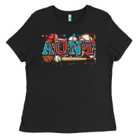 Black aunt baseball Ladies Tee - Zillion Design Studio