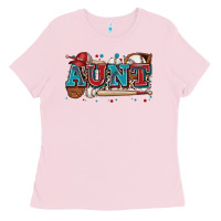 Bubblegum Pink aunt baseball Ladies Tee - Zillion Design Studio