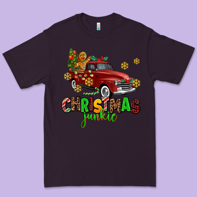 Christmas Junkie Premium Tee Designed By Adodesignshop