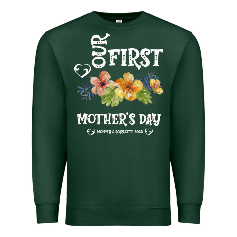 Our Fırst Mother's Day Mommy & Scarlette 2020 Premium Sweatshirt by Bettercallsaul | Teevron