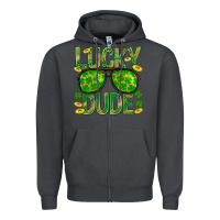 Smoke Lucky Dude St Patricks Zipper Hoodie - BundleAndBundleShop