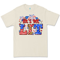 Bone Let's get lit 4th of July Premium Tee - Neo Western