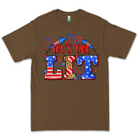 Cacao Let's get lit 4th of July Premium Tee - Neo Western