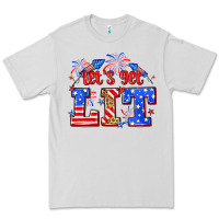 Dove Grey Let's get lit 4th of July Premium Tee - Neo Western