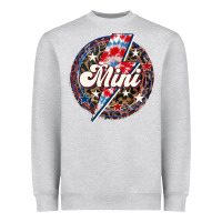Heather Grey Western Mini Patriotic Heavyweight Sweatshirt - LillyAllenDesigns