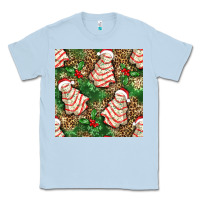 Dusty Blue Christmas tree cakes Classic Tee - NancyCooperArtShop