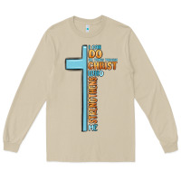Mushroom i can do all things through christ who strengthens Long Sleeve Tee - MaliasSmallBusiness