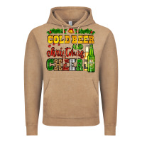 Vintage Coffee cold beer and christmas cheer with beer bottles Vintage Hoodie - AdoDesignShop