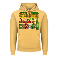 Vintage Mustard cold beer and christmas cheer with beer bottles Vintage Hoodie - AdoDesignShop