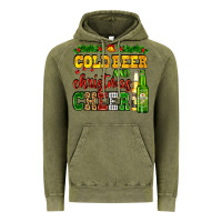 Vintage Olive cold beer and christmas cheer with beer bottles Vintage Hoodie - AdoDesignShop