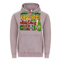Vintage Zinc cold beer and christmas cheer with beer bottles Vintage Hoodie - AdoDesignShop