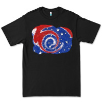 Black Patriotic tie dye background 4th of july Premium Tee - CowGirlArtShop