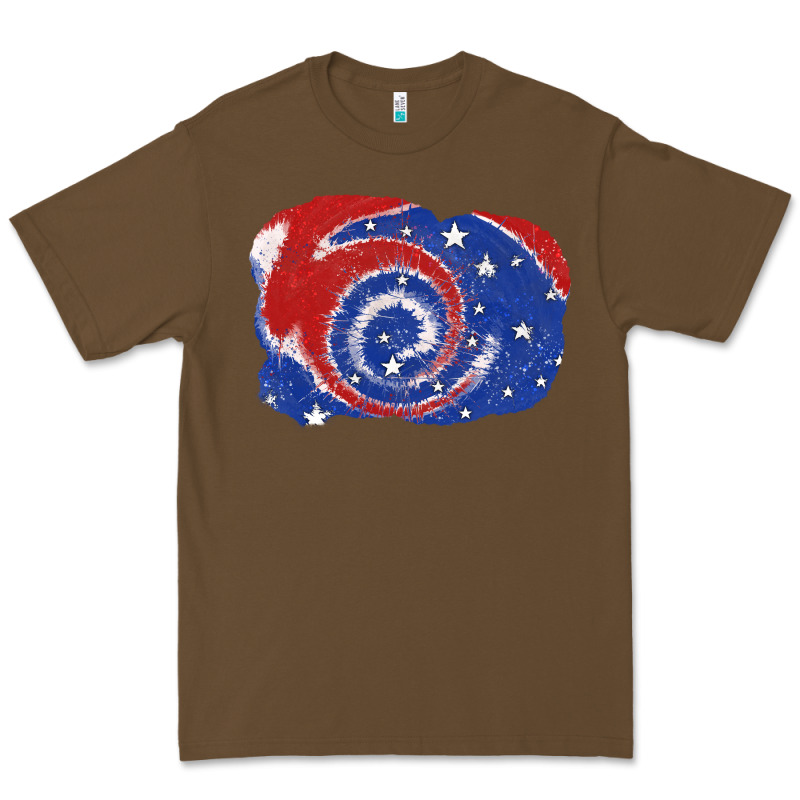Patriotic Tie Dye Background 4th Of July Premium Tee by CowGirlArtShop | Teevron