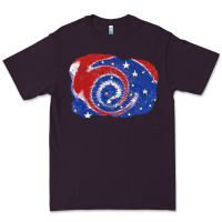 Plum Patriotic tie dye background 4th of july Premium Tee - CowGirlArtShop