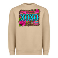 Mushroom xoxo valentine's day pink roses and hearts Heavyweight Sweatshirt - Jasminsmagicworld