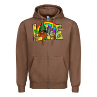 Chestnut St. Patricks Love With Gnome Zipper Hoodie - BundleAndBundleShop