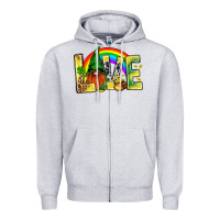 Heather Grey St. Patricks Love With Gnome Zipper Hoodie - BundleAndBundleShop