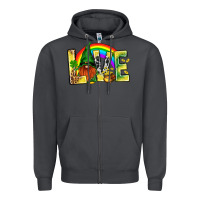 Smoke St. Patricks Love With Gnome Zipper Hoodie - BundleAndBundleShop