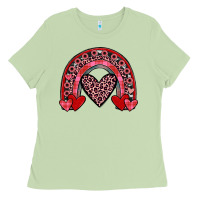 Matcha valentines heart rainbow Ladies Tee - JahusDesignShop
