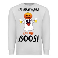 Dove Grey I'm Just Here For The Boos Premium Sweatshirt - Bettercallsaul