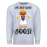 Heather Grey I'm Just Here For The Boos Premium Sweatshirt - Bettercallsaul