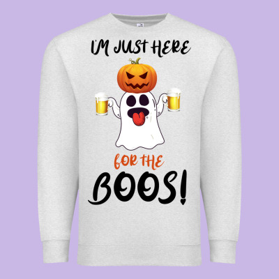 I'm Just Here For The Boos Premium Sweatshirt Designed By Bettercallsaul