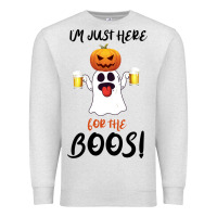 Oatmeal Heather I'm Just Here For The Boos Premium Sweatshirt - Bettercallsaul