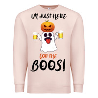 Pale Pink I'm Just Here For The Boos Premium Sweatshirt - Bettercallsaul