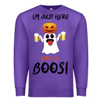 Purple I'm Just Here For The Boos Premium Sweatshirt - Bettercallsaul