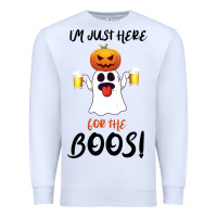 White I'm Just Here For The Boos Premium Sweatshirt - Bettercallsaul