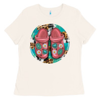 Bone western crocin Ladies Tee - texasbilliewilder