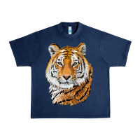 Navy Tiger Head Urban Heavy Tee - LillyAllenDesigns
