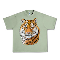 Oil Green Tiger Head Urban Heavy Tee - LillyAllenDesigns