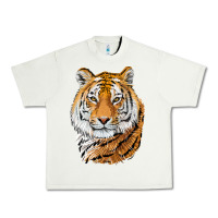 Pistachio Tiger Head Urban Heavy Tee - LillyAllenDesigns