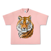 Salmon Tiger Head Urban Heavy Tee - LillyAllenDesigns