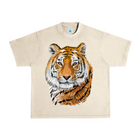 Sandshell Tiger Head Urban Heavy Tee - LillyAllenDesigns