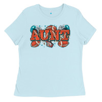 Baby Blue aunt American football Ladies Tee - Zillion Design Studio
