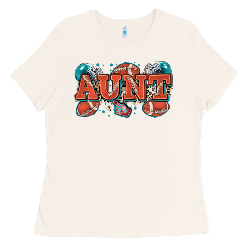 Aunt American Football Ladies Tee by Zillion Design Studio | Teevron