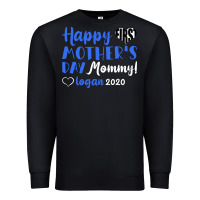 Black happy first mother's day mommy! logan 2020 Premium Sweatshirt - Bettercallsaul