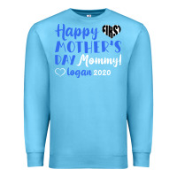 Ocean Blue happy first mother's day mommy! logan 2020 Premium Sweatshirt - Bettercallsaul